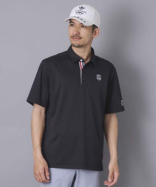 adabat / アダバット ポロシャツ | 【ADABAT NAVY】吸水速乾/UVカット シャダンカノコエンブレム半袖ポロシャツ | 詳細8