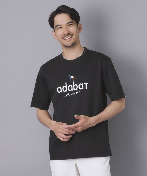 adabat / アダバット Tシャツ | 【ADABAT NAVY】アイスクリアコットン半袖ロゴT(ネイビー(094))