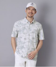 adabat / アダバット ポロシャツ | 【ADABAT NAVY】エアロフォトリンクスプリント半袖ポロシャツ