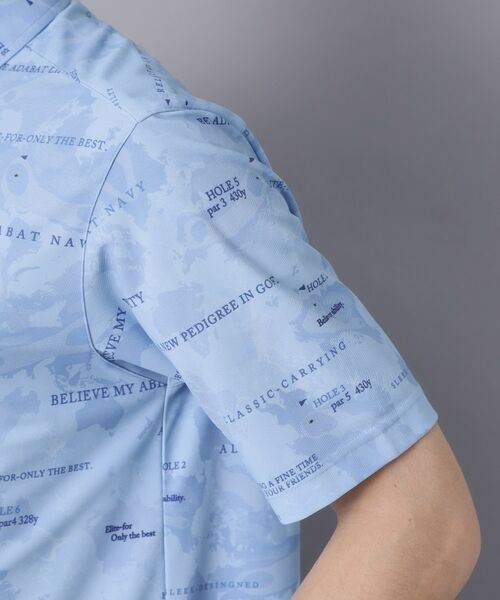 adabat / アダバット ポロシャツ | 【ADABAT NAVY】エアロフォトリンクスプリント半袖ポロシャツ | 詳細17