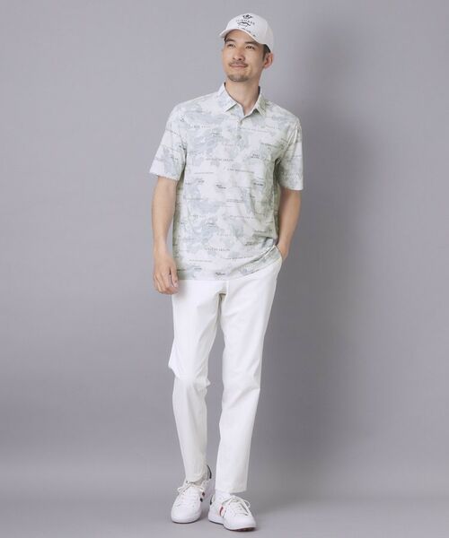 adabat / アダバット ポロシャツ | 【ADABAT NAVY】エアロフォトリンクスプリント半袖ポロシャツ | 詳細2