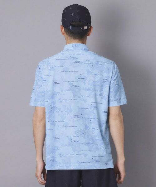 adabat / アダバット ポロシャツ | 【ADABAT NAVY】吸水速乾/UVカット エアロフォトリンクスプリント半袖ポロシャツ | 詳細21