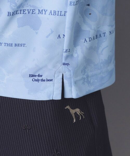 adabat / アダバット ポロシャツ | 【ADABAT NAVY】吸水速乾/UVカット エアロフォトリンクスプリント半袖ポロシャツ | 詳細25