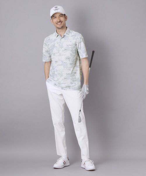 adabat / アダバット ポロシャツ | 【ADABAT NAVY】エアロフォトリンクスプリント半袖ポロシャツ | 詳細3