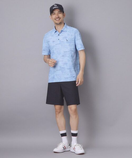 adabat / アダバット ポロシャツ | 【ADABAT NAVY】エアロフォトリンクスプリント半袖ポロシャツ | 詳細6