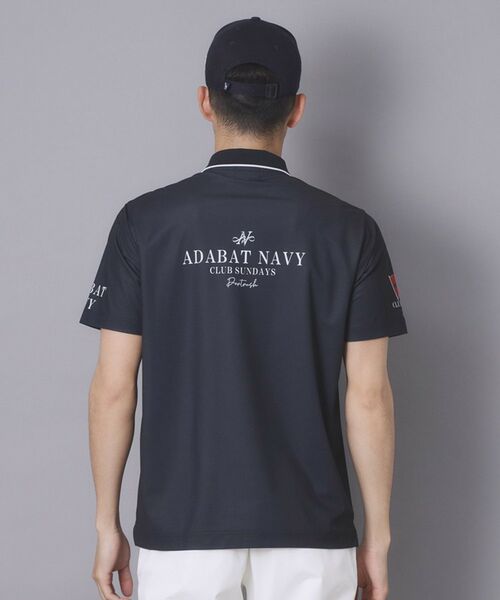 adabat / アダバット ポロシャツ | 【ADABAT NAVY】吸水速乾/UVカット カノコグラフィックロゴ半袖ポロシャツ | 詳細19