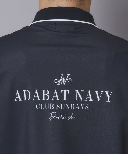 adabat / アダバット ポロシャツ | 【ADABAT NAVY】吸水速乾/UVカット カノコグラフィックロゴ半袖ポロシャツ | 詳細21