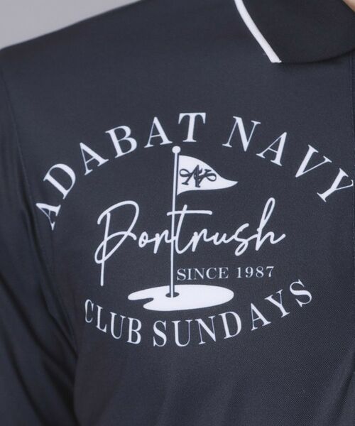 adabat / アダバット ポロシャツ | 【ADABAT NAVY】吸水速乾/UVカット カノコグラフィックロゴ半袖ポロシャツ | 詳細22