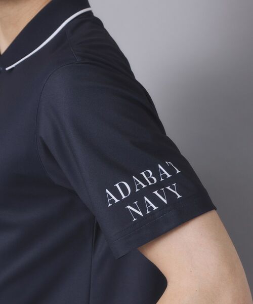 adabat / アダバット ポロシャツ | 【ADABAT NAVY】吸水速乾/UVカット カノコグラフィックロゴ半袖ポロシャツ | 詳細23