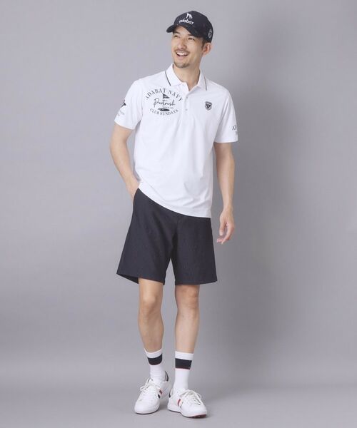 adabat / アダバット ポロシャツ | 【ADABAT NAVY】吸水速乾/UVカット カノコグラフィックロゴ半袖ポロシャツ | 詳細6