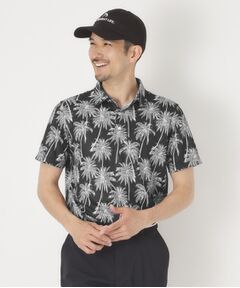 adabat / アダバット ポロシャツ | メッシュヤシプリント半袖ポロシャツ