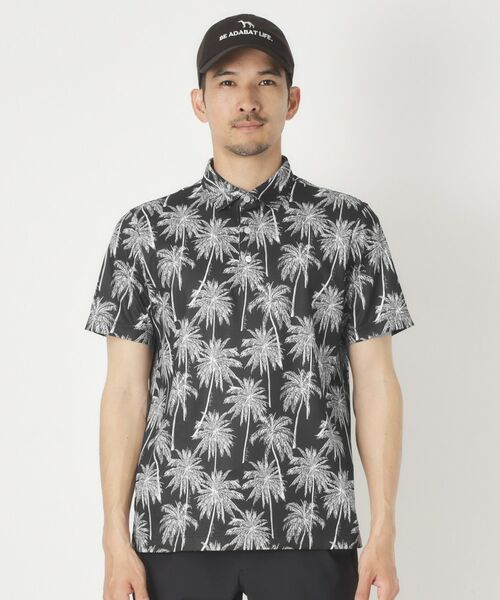 adabat / アダバット ポロシャツ | メッシュヤシプリント半袖ポロシャツ | 詳細13