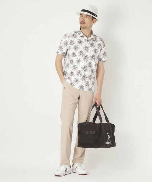 adabat / アダバット ポロシャツ | メッシュヤシプリント半袖ポロシャツ | 詳細3
