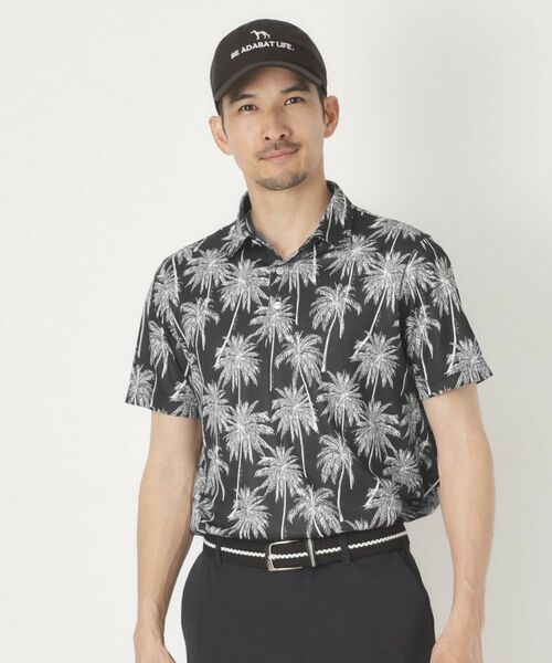 adabat / アダバット ポロシャツ | メッシュヤシプリント半袖ポロシャツ | 詳細5