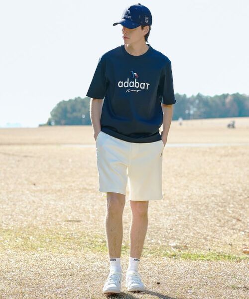 adabat / アダバット ショート・ハーフ・半端丈パンツ | 【ADABAT NAVY】吸水速乾/UVカット/接触冷感 フルダルハーフパンツ | 詳細2