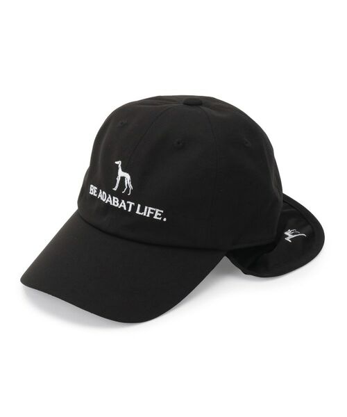 adabat / アダバット キャップ | ネックシェードキャップ（ブラック(019)）