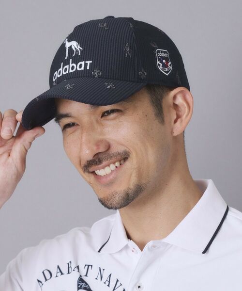 adabat / アダバット キャップ | 【ADABAT NAVY】飛び柄刺しゅうキャップ | 詳細3