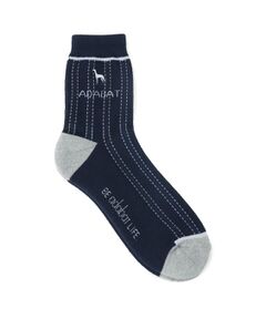 adabat / アダバット ソックス | ストライプメッシュショートソックス