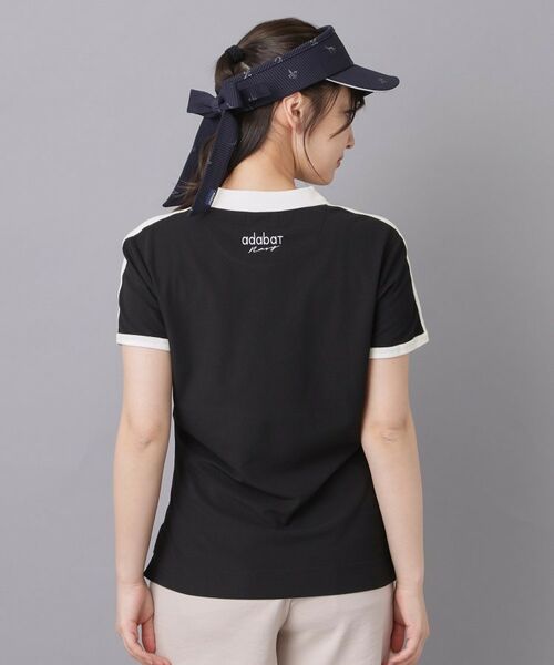 adabat / アダバット ポロシャツ | 【ADABAT NAVY】ニット切替ポロシャツ | 詳細1