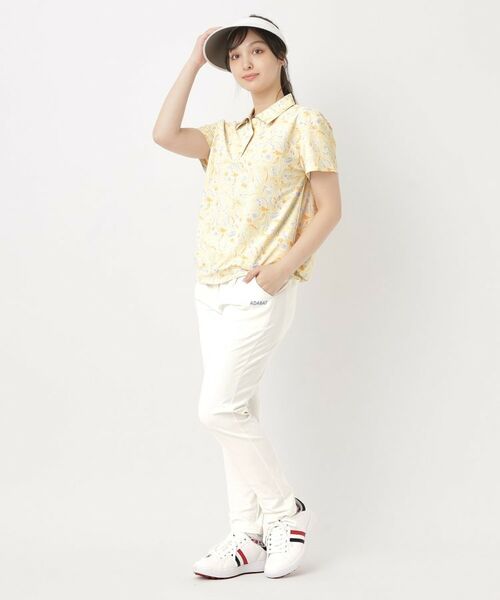 adabat / アダバット ポロシャツ | ラインフラワープリントポロシャツ | 詳細10
