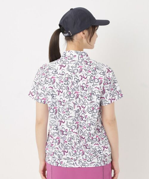 adabat / アダバット ポロシャツ | ラインフラワープリントポロシャツ | 詳細15