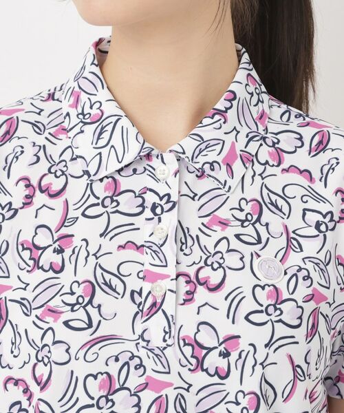 adabat / アダバット ポロシャツ | ラインフラワープリントポロシャツ | 詳細16
