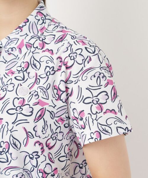 adabat / アダバット ポロシャツ | ラインフラワープリントポロシャツ | 詳細18