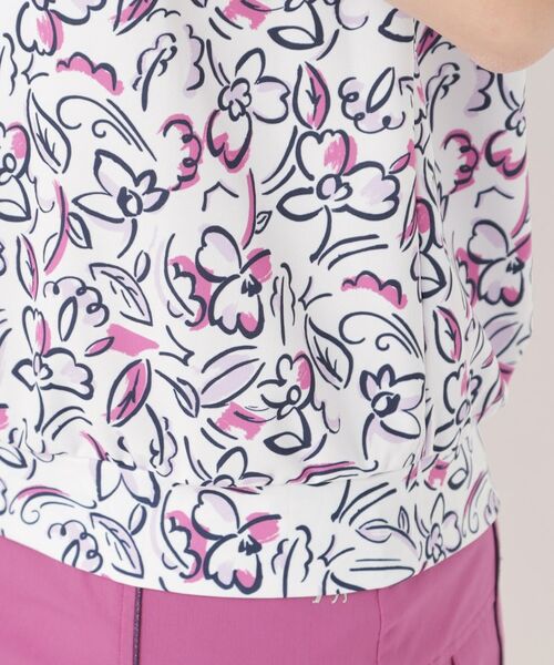 adabat / アダバット ポロシャツ | ラインフラワープリントポロシャツ | 詳細19