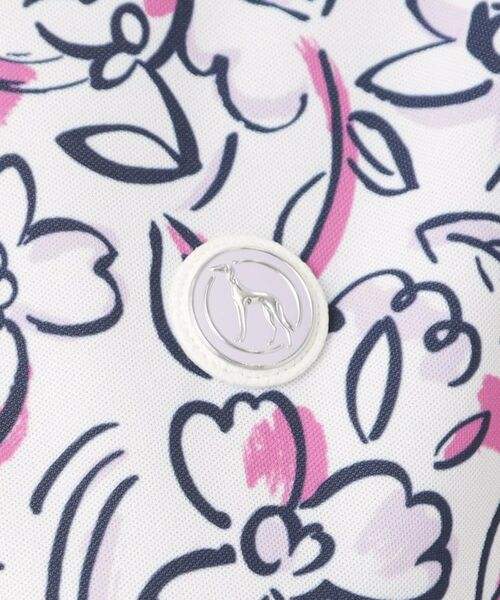 adabat / アダバット ポロシャツ | ラインフラワープリントポロシャツ | 詳細4