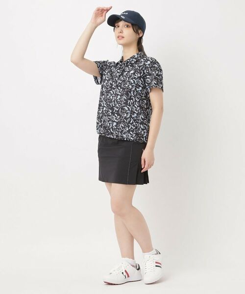 adabat / アダバット ポロシャツ | ラインフラワープリントポロシャツ | 詳細6