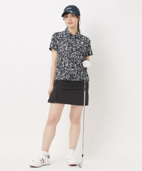 adabat / アダバット ポロシャツ | ラインフラワープリントポロシャツ | 詳細7