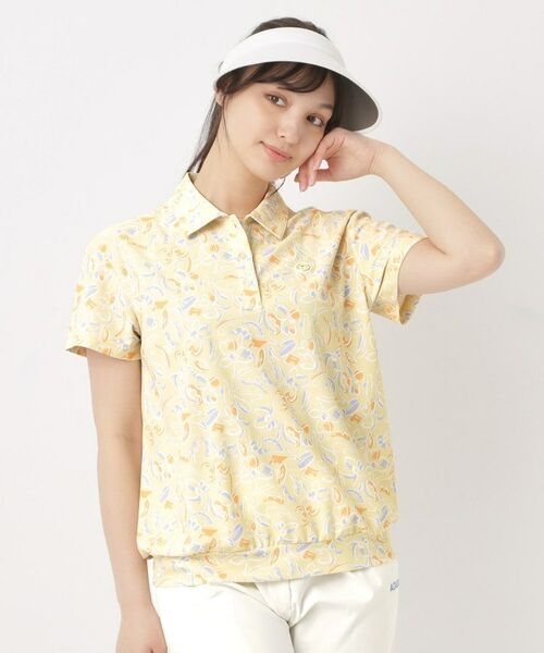 adabat / アダバット ポロシャツ | ラインフラワープリントポロシャツ | 詳細9