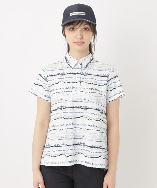 adabat / アダバット ポロシャツ | クールコアウエイブボーダーポロシャツ | 詳細13