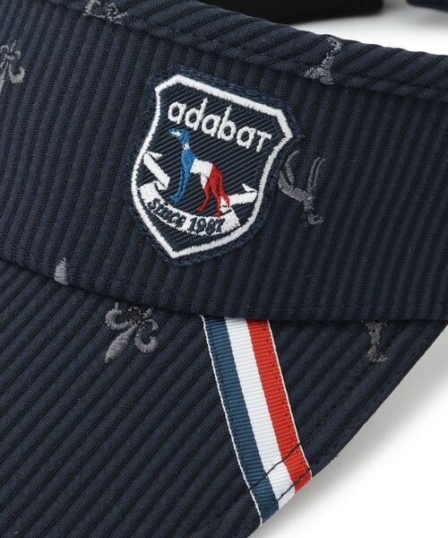 adabat / アダバット サンバイザー | 【ADABAT NAVY】飛び柄刺しゅうバイザー | 詳細7