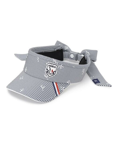 adabat / アダバット サンバイザー | 【ADABAT NAVY】飛び柄刺しゅうバイザー（ホワイト(301)）