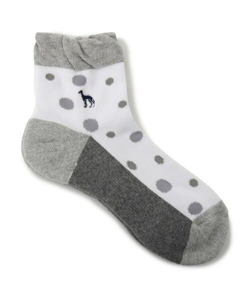 adabat / アダバット ソックス | フレンチドットショートソックス（ホワイト(101)）