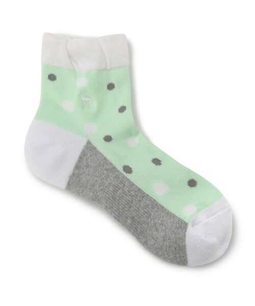adabat / アダバット ソックス | フレンチドットショートソックス（ライトグリーン(120)）