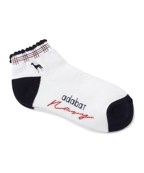 adabat / アダバット ソックス | 【ADABAT NAVY】格子柄ショートソックス | 詳細2