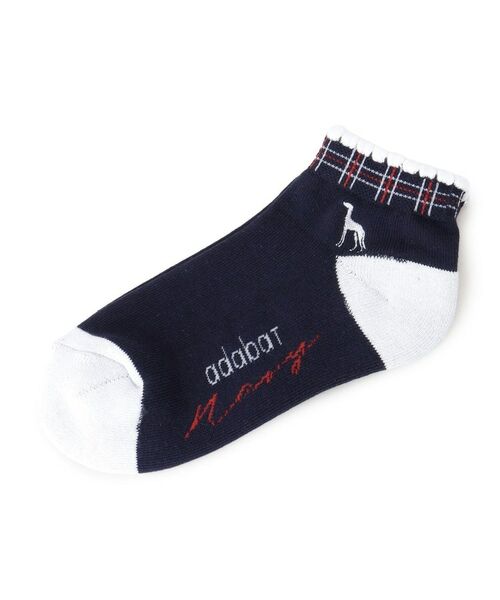 adabat / アダバット ソックス | 【ADABAT NAVY】格子柄ショートソックス（ネイビー(094)）