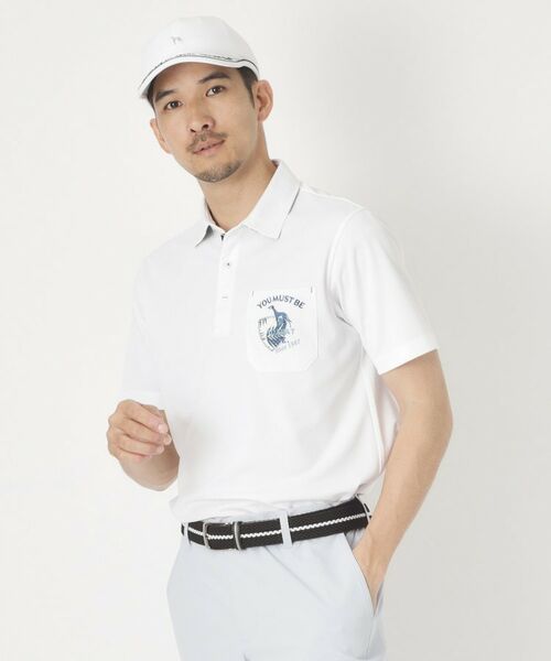 adabat / アダバット ポロシャツ | シャダン衿裏布帛半袖ポロシャツ | 詳細1