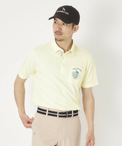 adabat / アダバット ポロシャツ | シャダン衿裏布帛半袖ポロシャツ | 詳細10