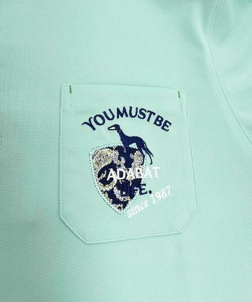 adabat / アダバット ポロシャツ | シャダン衿裏布帛半袖ポロシャツ | 詳細9