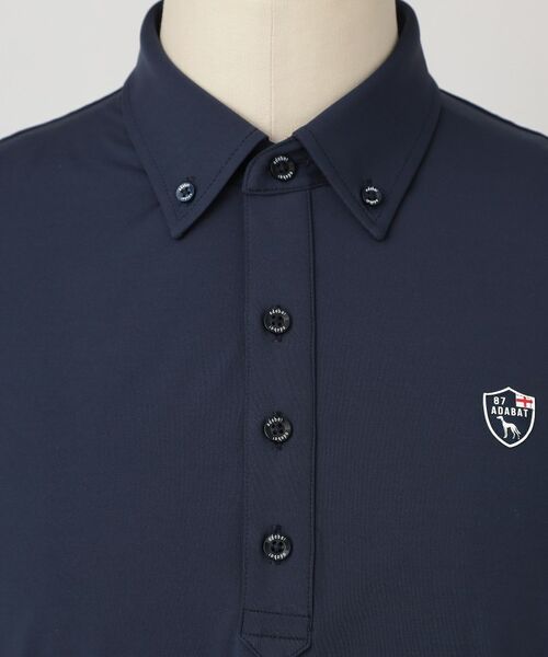 adabat / アダバット ポロシャツ | 【ADABAT NAVY】クールタッチカノコワッペン半袖ポロシャツ | 詳細7
