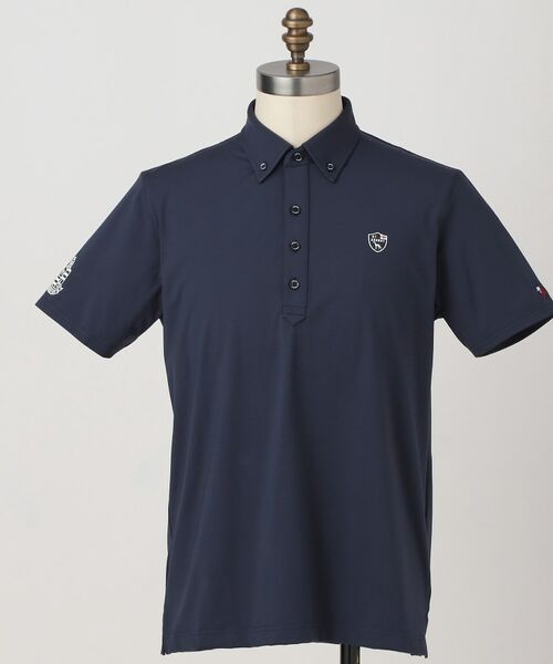 adabat / アダバット ポロシャツ | 【ADABAT NAVY】クールタッチカノコワッペン半袖ポロシャツ（ブルー(093)）