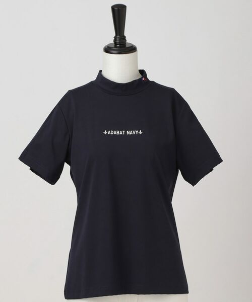 adabat / アダバット カットソー | 【ADABAT NAVY】UVケア/接触冷感 クールタッチロゴラインモックT | 詳細11
