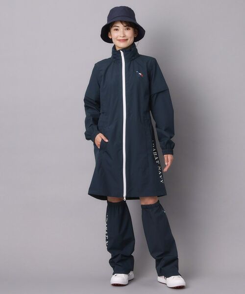 adabat / アダバット その他アウター | 【ADABAT NAVY】レッグカバー付きレインワンピース | 詳細1