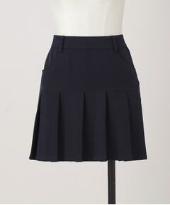 adabat / アダバット ミニ・ひざ丈スカート | 【ADABAT NAVY】ダブルクロスプリーツスカート