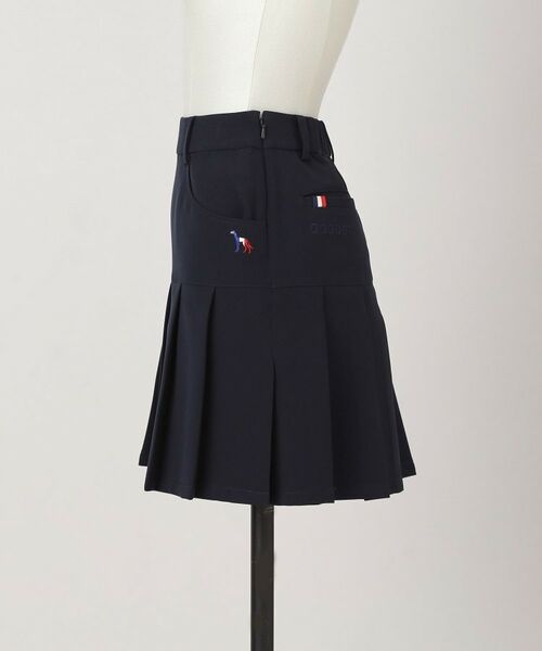 adabat / アダバット ミニ・ひざ丈スカート | 【ADABAT NAVY】ダブルクロスプリーツスカート | 詳細5