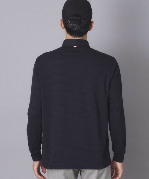 adabat / アダバット ポロシャツ | 【ADABAT NAVY】トゥースチェックジャカード長袖ポロシャツ | 詳細11