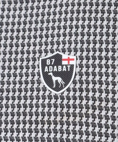 adabat / アダバット ポロシャツ | 【ADABAT NAVY】トゥースチェックジャカード長袖ポロシャツ | 詳細4